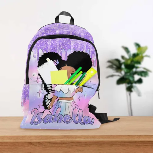 Miniatura 227 de Texto personalizado Elefante desgaste gafas mochila mochila mochila casual Daypack bolsa para mamá niñas, color86-4, Mochilas Daypack