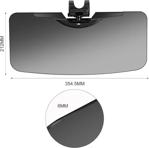 Miniatura 8 de Extensor de visera solar para automóvil, extensión polarizada antirreflejo, bloqueador solar plegable de 180°, protección UV400, ajuste universal