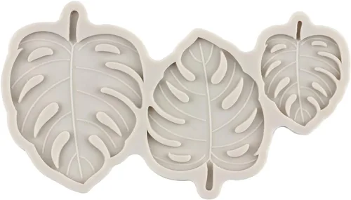 Miniatura 6 de Sijiangmold Moldes de silicona de hojas tropicales, moldes para fondant de hojas de helecho, molde de caramelo para decoración de pasteles