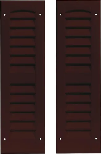 Miniatura 12 de Persianas de cobertizo con listones de 6 pulgadas de ancho x 21 pulgadas de alto, color azul Bedford para cobertizos, casas de juegos y gallineros