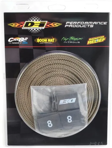 Miniatura 14 de Design Engineering 010611 Protect-A-Wire Kit de manguitos negros de 2 cilindros para cubrir y proteger los cables de bujías