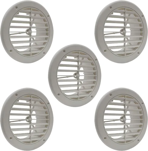 Miniatura 10 de RecPro Ventilación lateral de ventilación de CA para caravana de 5 pulgadas Filtro de carbón opcional Blanco Ventilación de CA para cámper