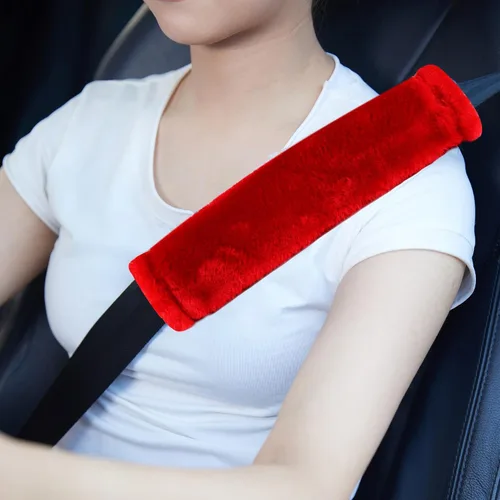 Miniatura 8 de MOONET Paquete de 2 fundas para cinturón de seguridad de automóvil para una conducción más cómoda, funda universal para cinturón de seguridad