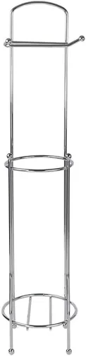 Miniatura 7 de Home Basics, soporte para pañuelos, para baño, con despachador, Plateado, Paquete de 1