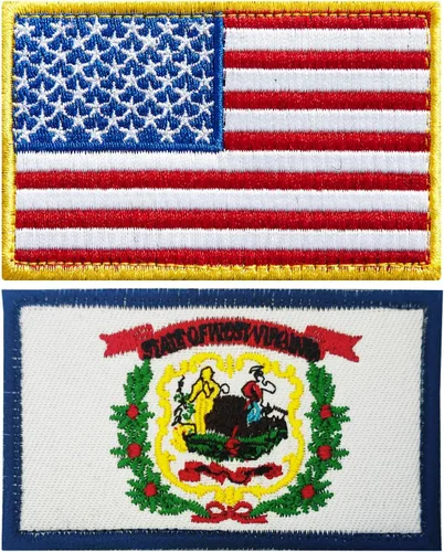 Miniatura 29 de stidsds Paquete de 2 parches de bandera estadounidense de Chicago de Estados Unidos, parches bordados, banderas de Estados Unidos, parche táctico