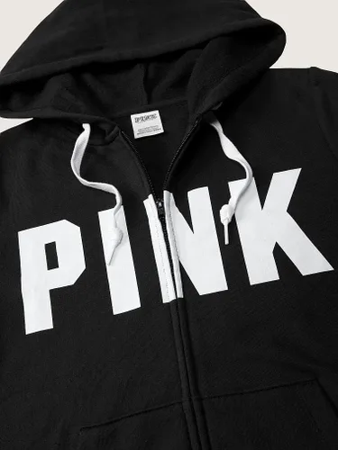 Miniatura 6 de Victoria's Secret Sudadera con cremallera completa con logotipo rosa para mujer (XS-XXL)