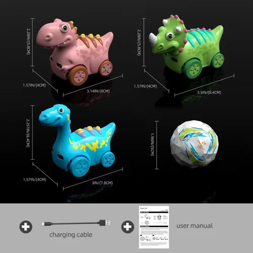 Miniatura 5 de Winyea Tag Juguete musical interactivo de dinosaurio que sigue caminando, juguete de desarrollo musical sensorial recargable, divertido juguete