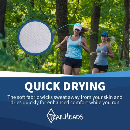 Miniatura 4 de TrailHeads Women's Race Day Performance Running Cap, Lightweight & Quick Drying Mesh Sports Hat with Reflective Trim