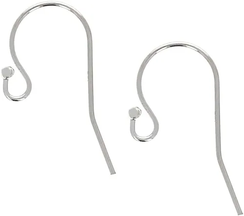 Miniatura 7 de 400 piezas Adabele Ganchos de Alambre para Pendientes Tipo Pez con Extremo de Bola de Acero Inoxidable Quirúrgico Hipoalergénico Grado 316 de 20mm