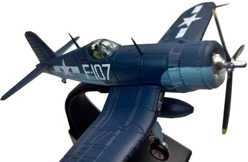 Miniatura 6 de 1/72 Escala WW2 US F4U-1 F4U Corsair Fighter Aircraft Metal Militar Avión Modelo de juguete para colección o regalo