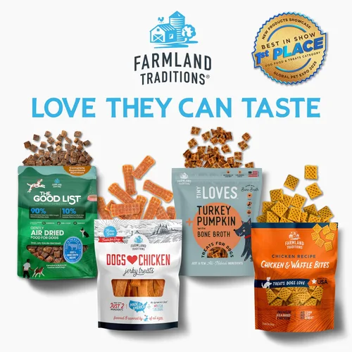 Miniatura 9 de Dulces para perros de pollo fabricados en los EE. UU. de Farmland Traditions, 3 lb