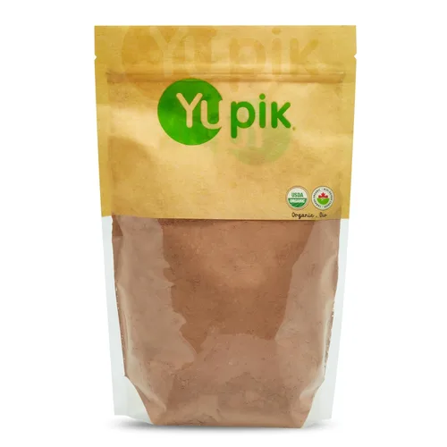 Yupik Cacao en polvo orgánico crudo, 2.2 libras (35.2 onzas), sin gluten, sin OMG, Kosher, vegano, sin lácteos, sin azúcar añadido, hecho de granos