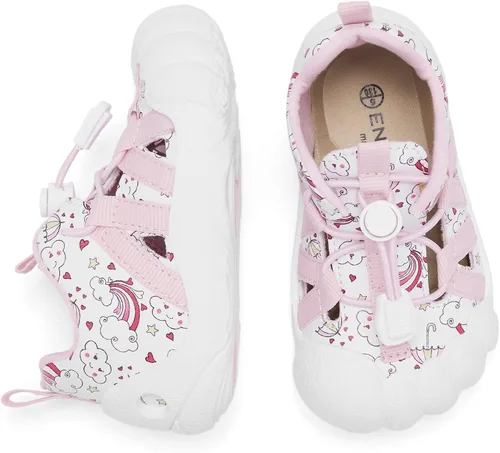 Miniatura 6 de Engtoy Zapatos de calcetín para bebés, zapatos para caminar para niños y niñas, zapatillas de cinco dedos cerrados, sin cordones