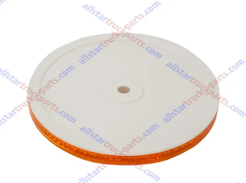 Miniatura 6 de All Star Truck Parts Reflector redondo clase A de 3-3/16 pulgadas con orificio de montaje central, paquete de 2 para remolques, camiones