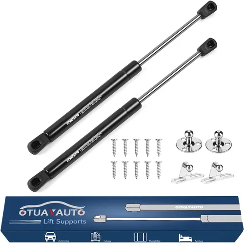 OTUAYAUTO Soportes de gas de 12 pulgadas – Soporte de elevación universal de 58 N/13 libras C1602716 – Amortiguadores de gas para amortiguador de