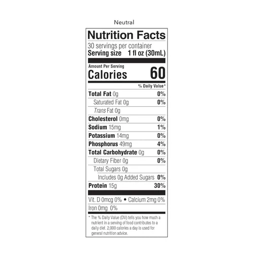 Miniatura 2 de ProSource - Proteína líquida NoCarb, sabor neutro, botella de 30 onzas, 1/cada