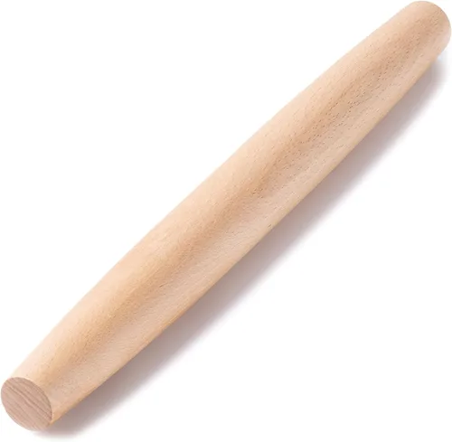 Miniatura 10 de AISOSO Esterillas de rodar para hornear, rodillo de madera de 15.75 pulgadas con asas, rodillo de masa clásico antiadherente para fondant, pizza