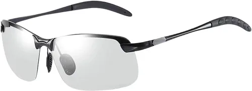 Gafas de sol fotocrómicas polarizadas blancas-negras UV400 Gafas de sol deportivas Gafas de sol de día y noche Gafas de sol ultraligeras Gafas de