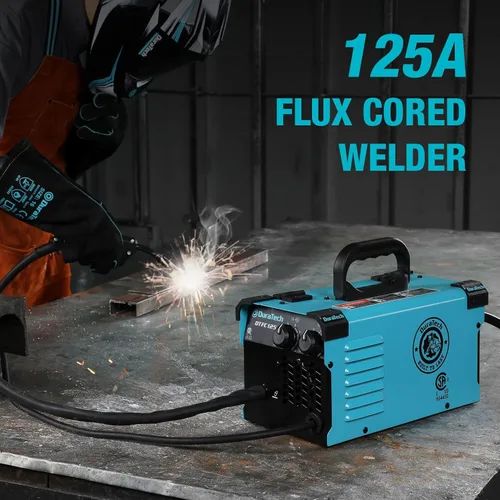 Miniatura 2 de DURATECH Soldador MIG de 140 amperios, máquina de soldadura 4 en 1 de 120 V, núcleo de flujo sin gases/núcleo sólido, blindado a gas, soldador