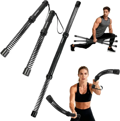 Miniatura 8 de Cuerdas de batalla inalámbricas (paquete de 2) cuerdas de entrenamiento portátiles para entrenamientos HIIT, entrenamiento cardiovascular