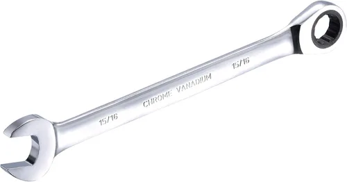 Miniatura 5 de uxcell Llave combinada de trinquete de 15/16 pulgadas SAE 72 dientes Herramientas de llave de trinquete de 12 puntos, Cr-V