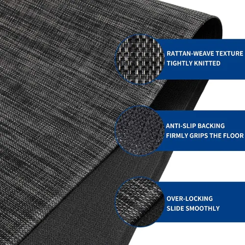 Miniatura 4 de Tapete para silla de oficina para suelo de madera dura y azulejos, tapete antideslizante para silla de escritorio, protector de suelo fácil