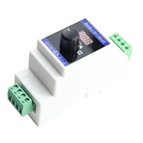 Taidacent Tipo de riel DIN RS485 Modbus RTU PLC Control 0-20mA Generador de señal 4-20mA Generador de señal de corriente DC24V Válvula ajustable