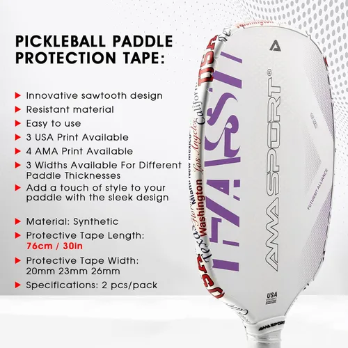 Miniatura 5 de PICKLETECH Pickleball Edge Guard Tape – Pink Unicorn Pattern Edge Tape for Pickleball Paddle - Fit Perfectly Curved Edge - No Wrinkling