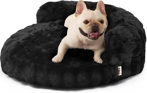 Miniatura 16 de EHEYCIGA Sofá cama suave para gatos de interior, cama extra pequeña esponjosa para perros con funda extraíble lavable, sofá para mascotas, Camello