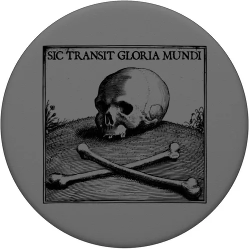 Miniatura 3 de Sic Transit Gloria Mundi Motto Gothic Skull Death Symbol PopSockets Adhesive PopGrip