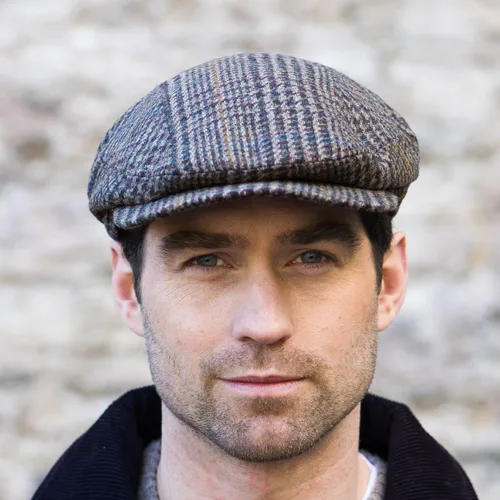 Miniatura 12 de Mucros Weavers Gorra plana irlandesa para hombre, fabricada en Irlanda, 100% tweed irlandés, verde