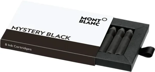 Miniatura 7 de Montblanc Cartuchos de tinta negro permanente 107757 – Recambios de pluma estilográfica a prueba de documentos en negro – 8 cartuchos de pluma
