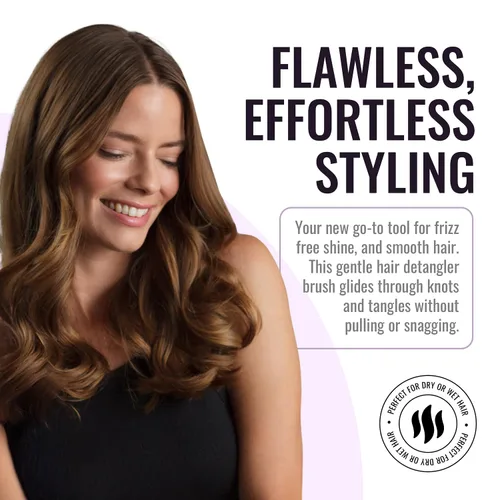 Miniatura 6 de ERGO Cepillo de Paleta Mini Súper Suave para Secado con Secador - Cepillos de Pelo para Mujeres con Cabello Grueso o Fino - Cepillo de Pelo Dual