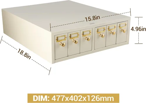 Miniatura 3 de 4E's USA Gabinete de almacenamiento deslizante - Almacenamiento modular con 6 cajones con capacidad para hasta 5,000 toboganes de laboratorio