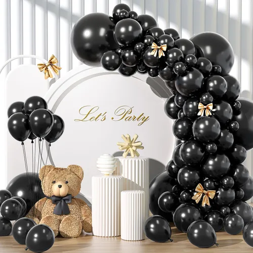 Miniatura 45 de Kit de arco de globos rojo brillante de 135 piezas de diferentes tamaños de 18, 12, 10 y 5 pulgadas, decoraciones de fiesta de color rojo para baby