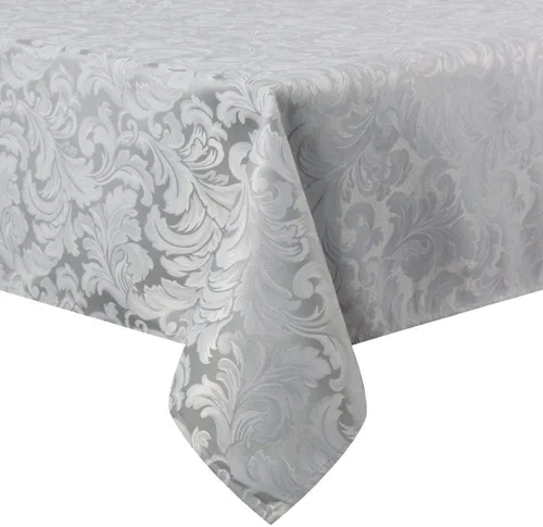Miniatura 9 de Tektrum Mantel rectangular de damasco jacquard de 60 x 102 pulgadas, resistente al agua, a prueba de derrames, resistente a las manchas, sin
