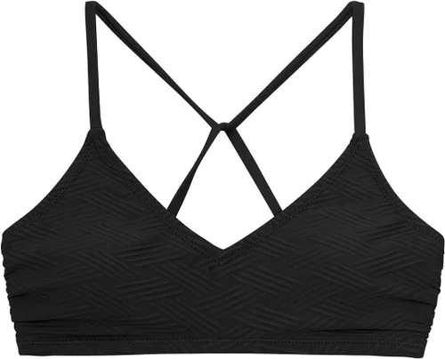 Miniatura 21 de CUPSHE - Parte superior de bikini para mujer; traje de baño superior con diseño cruzado, tirantes delgados y escote en V