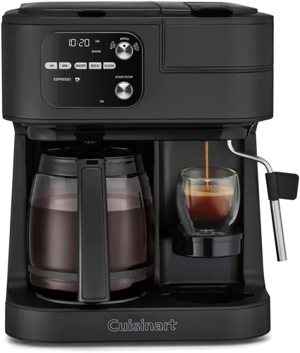 Cuisinart Coffee Center Barista Bar - Cafetera 4 en 1, compatible con cápsulas de una sola porción, cafetera, tres tamaños de preparación, Negro mate