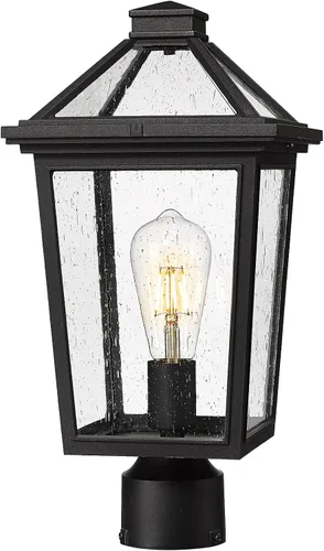 Miniatura 12 de zeyu ZX58B-SW BK - Aplique de pared exterior negro de 14 pulgadas, accesorios de pared para garaje de casa, aluminio fundido a presión con vidrio