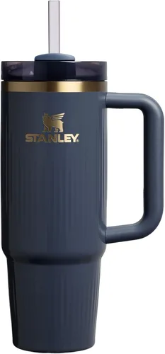 Miniatura 95 de Stanley Quencher H2.0 - Vaso de acero inoxidable con asa, pajilla y tapa FlowState giratoria de 3 posiciones; aislamiento térmico, sin BPA; apto