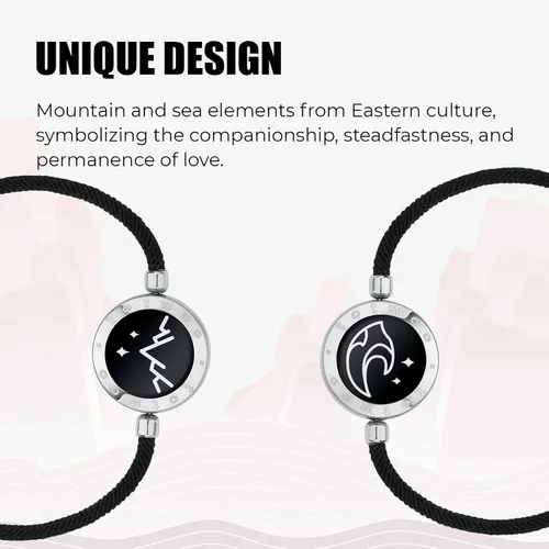 Miniatura 23 de TOTWOO Long Distance Touch Bracelets for Couples, Vibration & Light up for Love Couples Bracelets Long Distance Relationship Gifts for Girlfriend