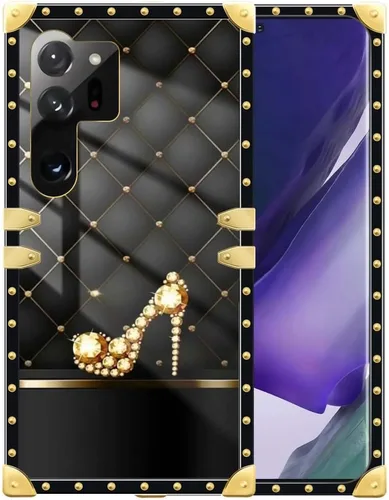 Miniatura 10 de Funda compatible con Samsung Galaxy S23 Ultra, J Crown Queen con estampado de leopardo de lujo, elegante, suave, TPU, a prueba de golpes, protección