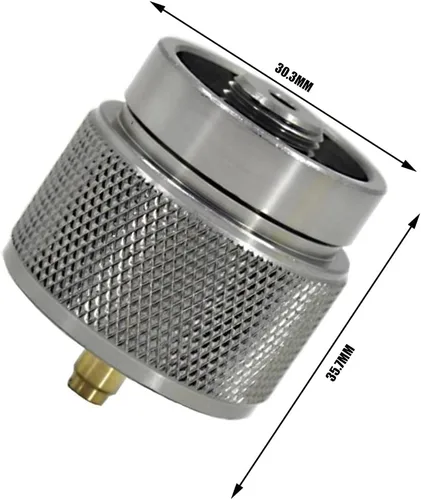 Miniatura 2 de Adaptador de butano a propano Adaptador de estufa de camping Conector de estufa de senderismo al aire libre para bote de combustible de isobutano