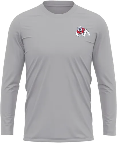 Miniatura 145 de Camisa deportiva de manga larga oficial de la NCAA Collegiate para hombre, con logotipo en el pecho izquierdo, colección Athletic Heather