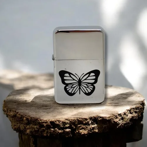 Miniatura 4 de Encendedor Monarca Mariposa Cromo