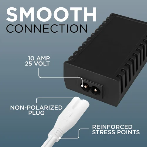 Miniatura 6 de THE CIMPLE CO Cable de alimentación blanco Figure-8 de 3 pies – Cable de alimentación no polarizado para satélite, CATV, sistemas de juego – NEMA