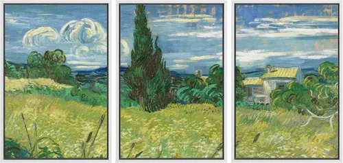 Miniatura 23 de Lienzo decorativo para pared - cuadro con estampado Giclée para decoración del hogar Noche estrellada sobre el Ródano