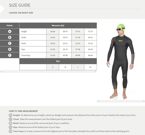 Miniatura 7 de arena Powerskin R-Evo+ Open Water cerrado espalda para hombre