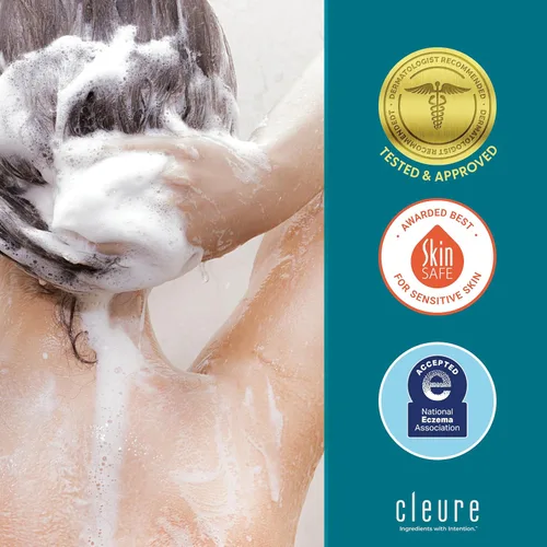Miniatura 6 de Cleure Champú voluminizador hipoalergénico para pieles sensibles, sin fragancia, sin SLS y sin parabenos (12 onzas, paquete de 2)