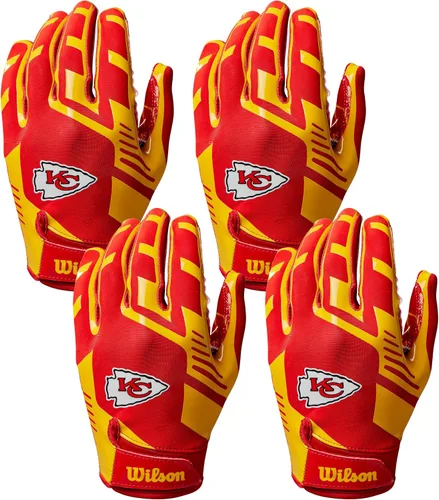 Miniatura 14 de Wilson NFL - Guantes de fútbol americano con ajuste elástico, tallas para jóvenes y adultos